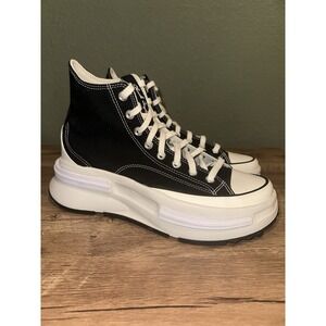 Converse Run Star Legacy CX High Mens 8.5 Black White Canvas Sneakers Boots